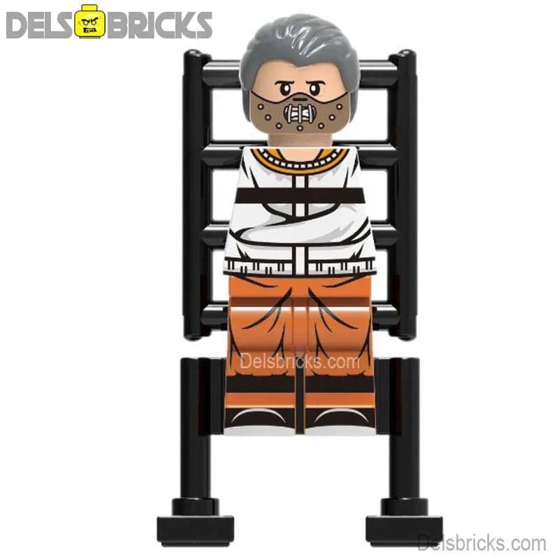Hannibal Lecter Silence of The Lambs Lego Minifigures custom Toys NEW - DelsBricks MinifiguresLego Horror MinifiguresDelsBricks MinifiguresDelsbricks.com