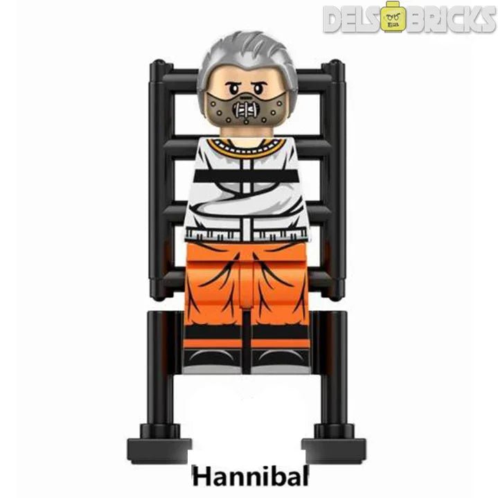 Hannibal Lecter Silence of The Lambs Lego Minifigures - DelsBricks MinifiguresLego Horror MinifiguresDelsBricks MinifiguresDelsbricks.com