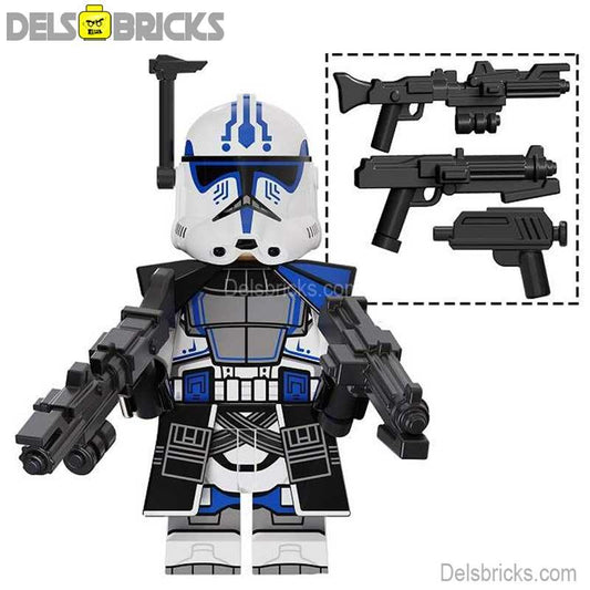 hardcase 501st Legion Clone trooper Phase 2 Lego Minifigures Custom Toys - DelsBricks MinifiguresLego Star Wars MinifiguresDelsBricks MinifiguresDelsbricks.com