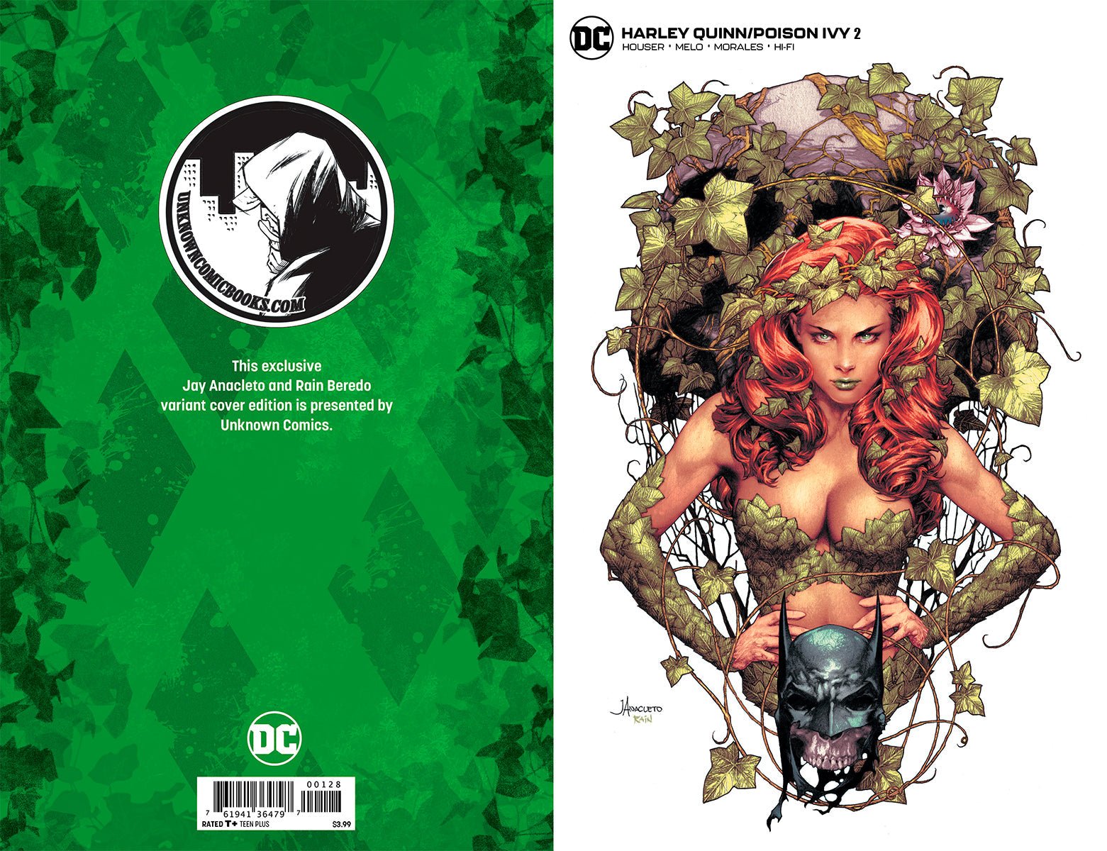 HARLEY QUINN & POISON IVY 2 (OF 6) UNKNOWN COMICS JAY ANACLETO MINIMAL (10/09/2019) - DelsBricks Toys & CollectiblesCOMIC BOOK EXCLUSIVEDelsBricks Toys & CollectiblesUnknown Comic Books