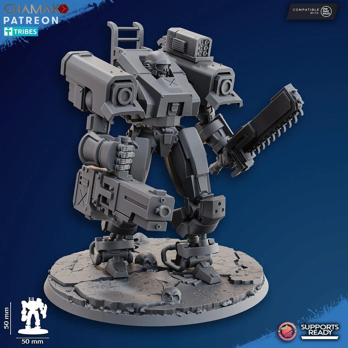 Heavy Grenadiers by Ghamak Sci - fi 28mm Heroic Scale Miniature, 50mm tall, 3 Units, One Page Rules Compatible, Grimdark, or Sci - Fi - DelsBricks Toys & CollectiblesDelsBricks Toys & CollectiblesMega Diamonds & Schwartzreiter Mini Forge