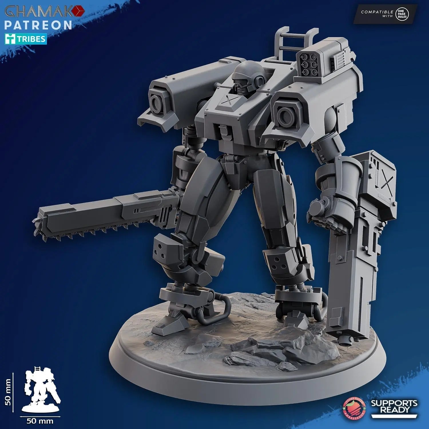 Heavy Grenadiers by Ghamak Sci - fi 28mm Heroic Scale Miniature, 50mm tall, 3 Units, One Page Rules Compatible, Grimdark, or Sci - Fi - DelsBricks Toys & CollectiblesDelsBricks Toys & CollectiblesMega Diamonds & Schwartzreiter Mini Forge