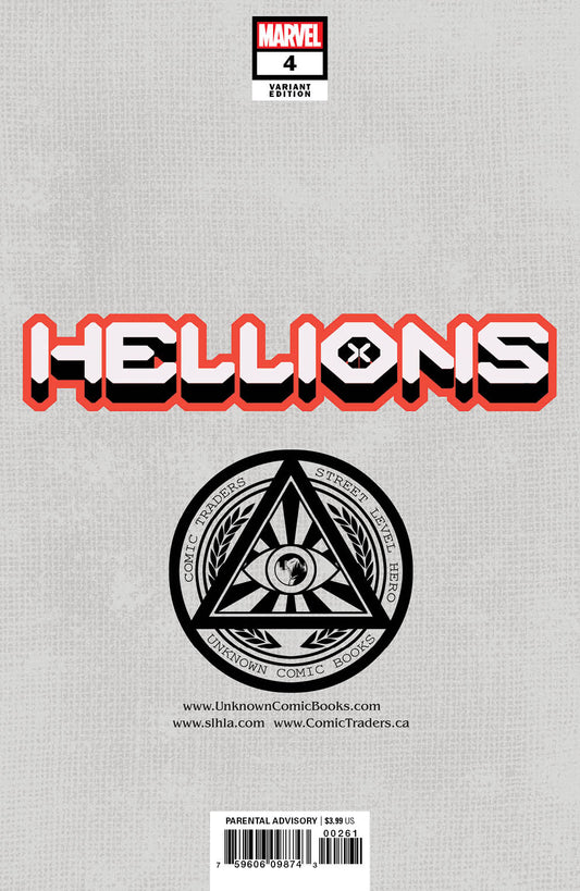 Hellions 4 Unknown Comics Jay Anacleto Exclusive Virgin Var (09/16/2020) - DelsBricks Toys & CollectiblesCOMIC BOOK EXCLUSIVEDelsBricks Toys & CollectiblesUnknown Comic Books