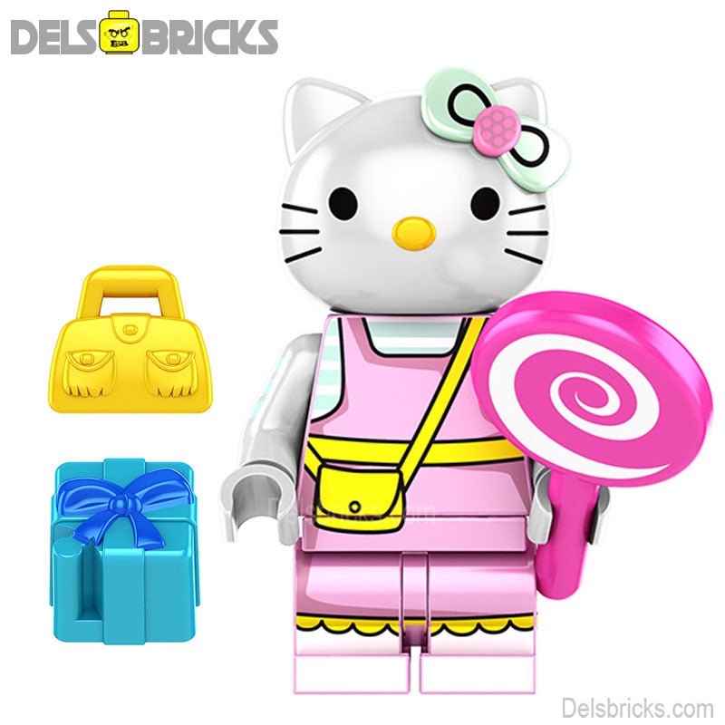 Hello Kitty Lego Minifigures Custom Toys - DelsBricks MinifiguresMinifiguresDelsBricks MinifiguresDelsbricks