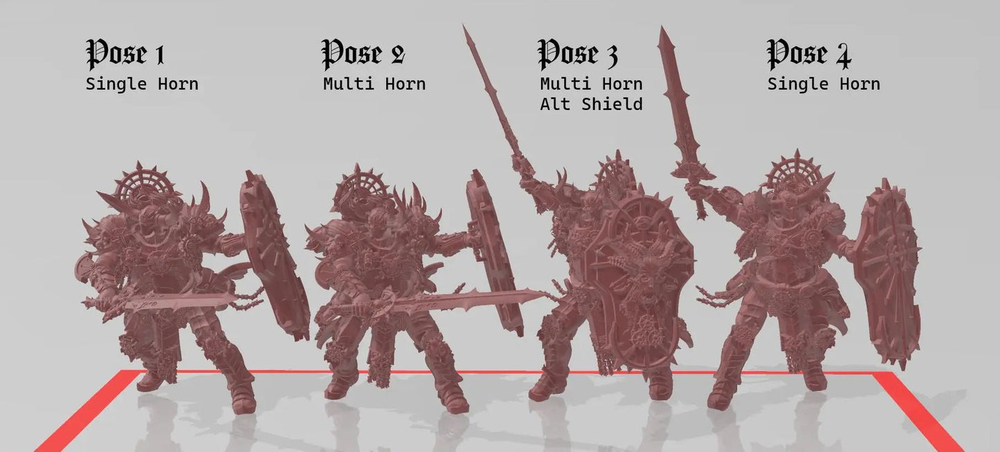 Herald of the Apocalypse by 3DArtGuy 32mm scale, 50mm or 100mm, Miniature War Gaming Figure - DelsBricks Toys & CollectiblesDelsBricks Toys & CollectiblesMega Diamonds & Schwartzreiter Mini Forge