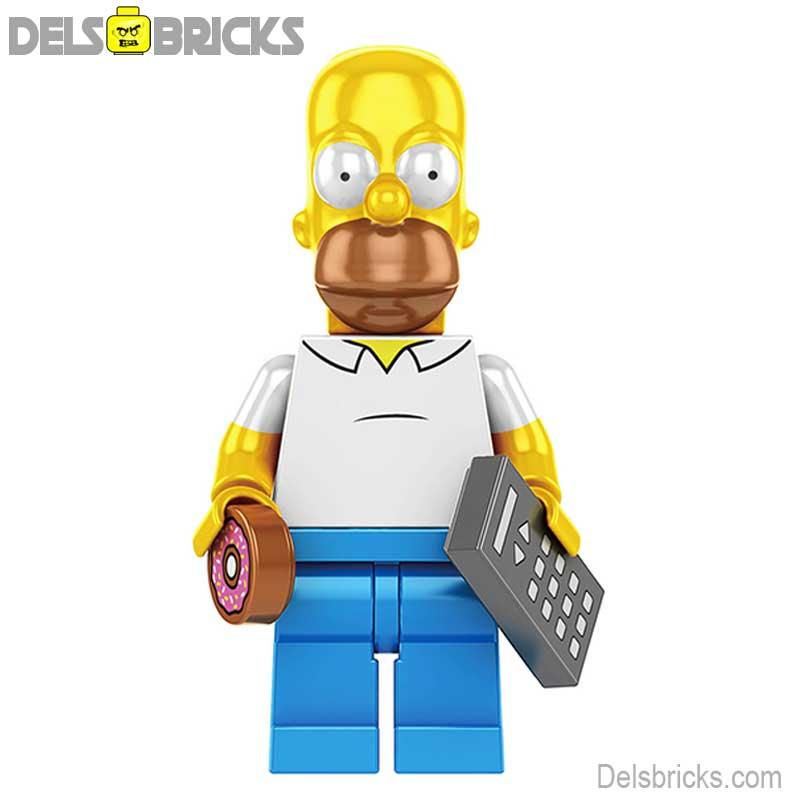 Homer Simpson | The Simpsons Lego Minifigures Custom toys - DelsBricks MinifiguresMinifiguresDelsBricks MinifiguresDelsbricks