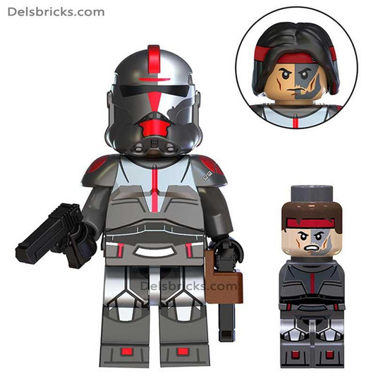 Hunter The bad Batch Star Wars Lego Minifigures Custom Toys - DelsBricks MinifiguresLego Star Wars MinifiguresDelsBricks MinifiguresDelsbricks.com