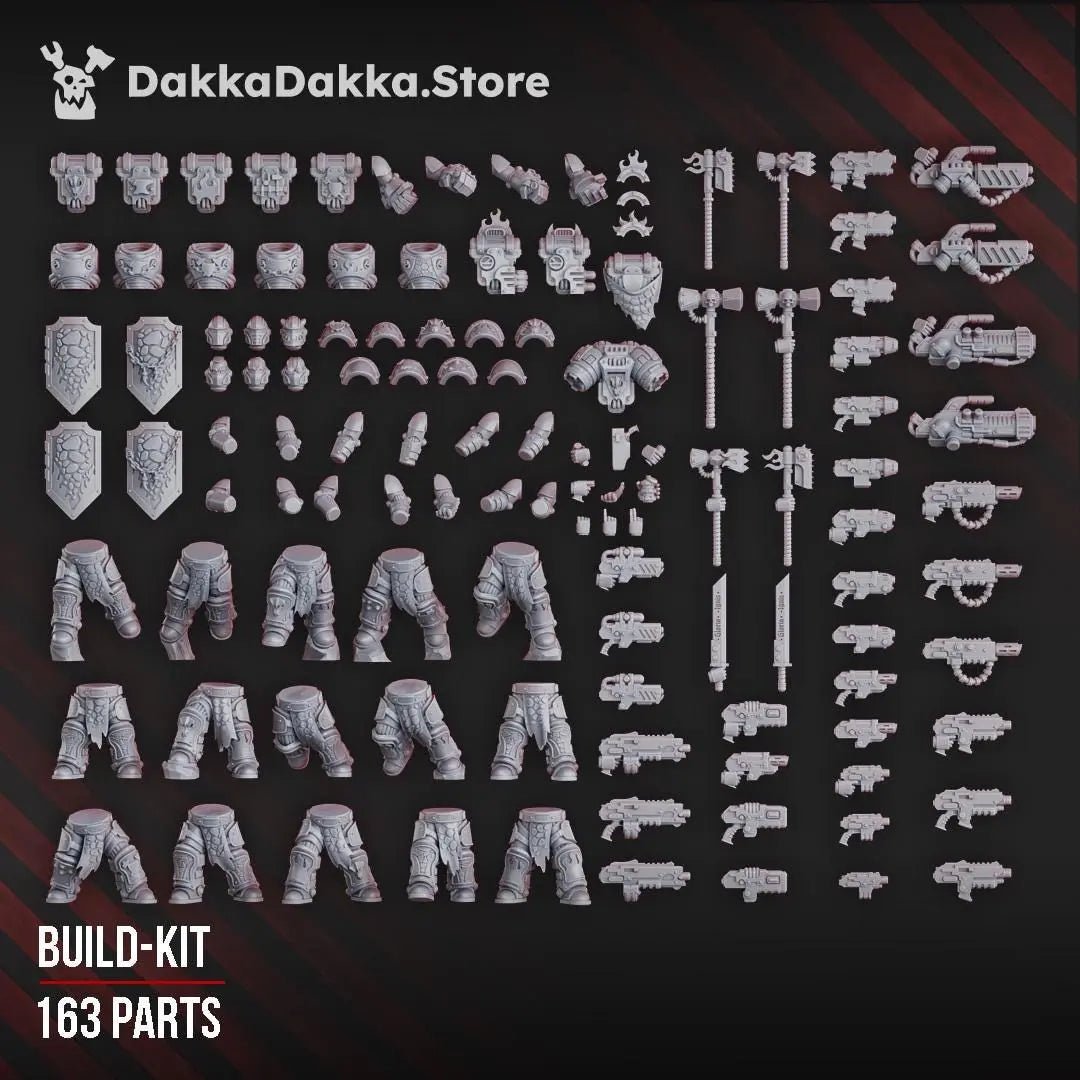 Ignisaurus Clan Warriors Storm Squad with Jetpacks by DakkaDakka 28/32mm Heroic Scale Miniature, 36mm tall, 5 Units - DelsBricks Toys & CollectiblesResin Printed MiniatureDelsBricks Toys & CollectiblesMega Diamonds & Schwartzreiter Mini Forge