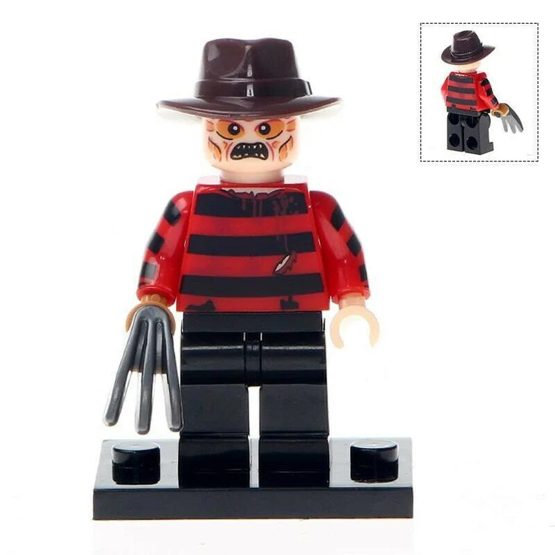 Freddy Krueger Nightmare on Elm Street- Classic version Lego Horror Minifigures Delsbricks.com   