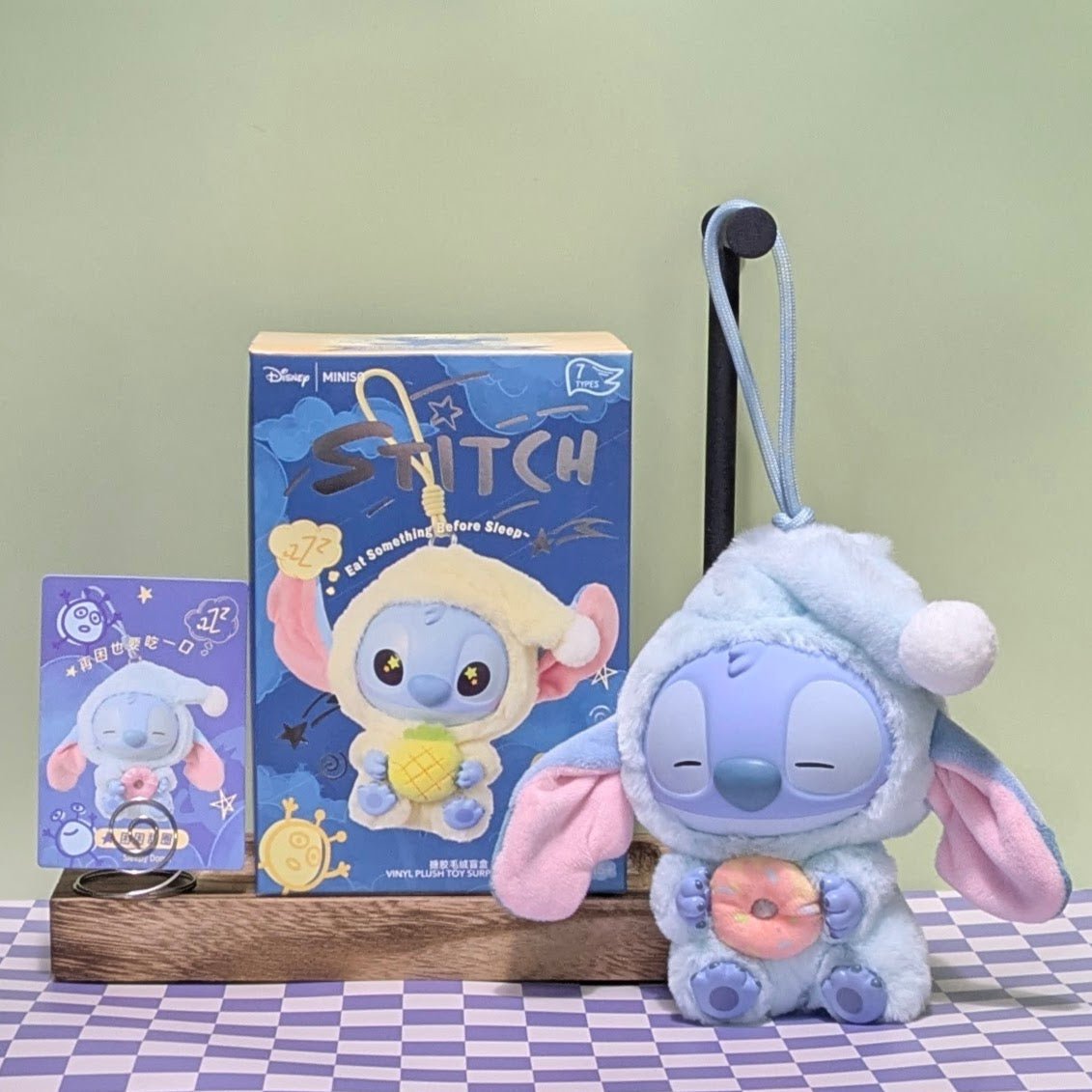 [In Stock] MINISO Stitch Eat Something Before Sleep Plush Keychain Blind Box - DelsBricks Toys & CollectiblesDelsBricks Toys & CollectiblesRalphie's Funhouse