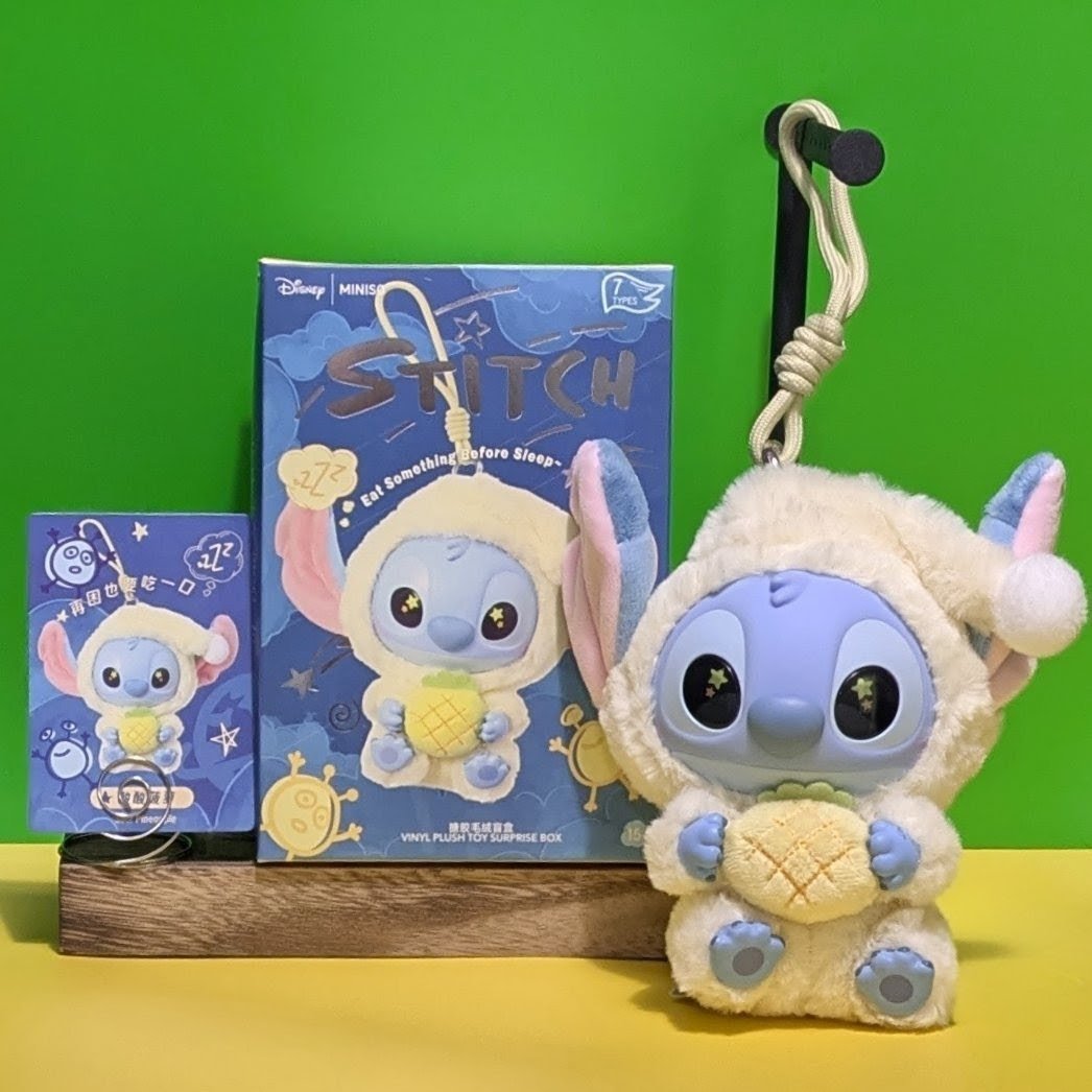 [In Stock] MINISO Stitch Eat Something Before Sleep Plush Keychain Blind Box - DelsBricks Toys & CollectiblesDelsBricks Toys & CollectiblesRalphie's Funhouse