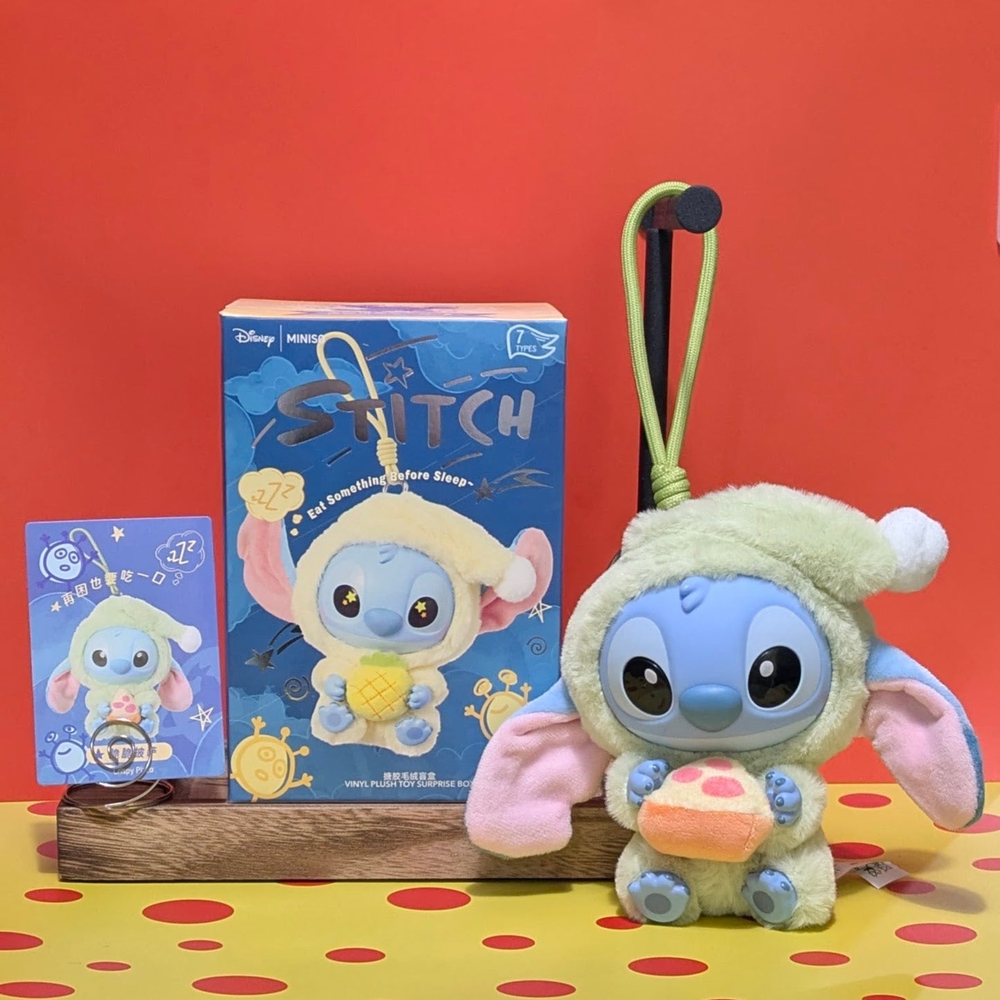 [In Stock] MINISO Stitch Eat Something Before Sleep Plush Keychain Blind Box - DelsBricks Toys & CollectiblesDelsBricks Toys & CollectiblesRalphie's Funhouse