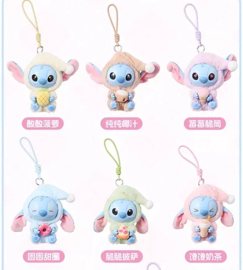 [In Stock] MINISO Stitch Eat Something Before Sleep Plush Keychain Blind Box - DelsBricks Toys & CollectiblesDelsBricks Toys & CollectiblesRalphie's Funhouse