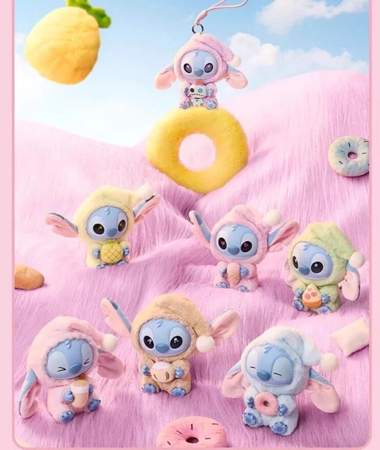 [In Stock] MINISO Stitch Eat Something Before Sleep Plush Keychain Blind Box - DelsBricks Toys & CollectiblesDelsBricks Toys & CollectiblesRalphie's Funhouse
