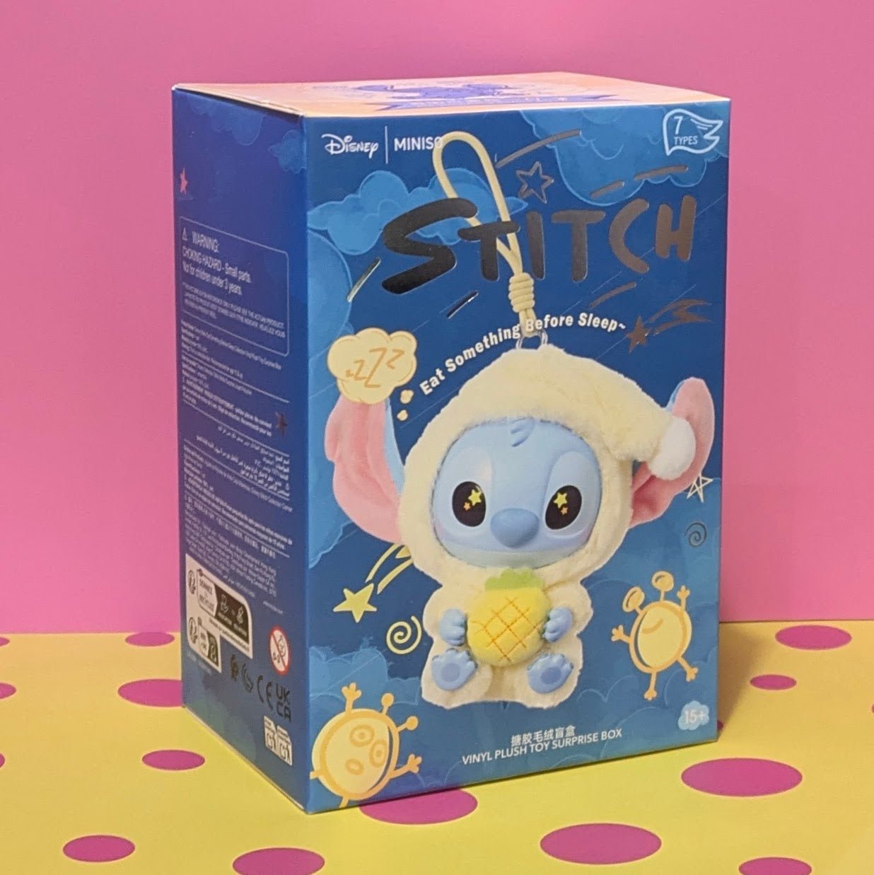 [In Stock] MINISO Stitch Eat Something Before Sleep Plush Keychain Blind Box - DelsBricks Toys & CollectiblesDelsBricks Toys & CollectiblesRalphie's Funhouse