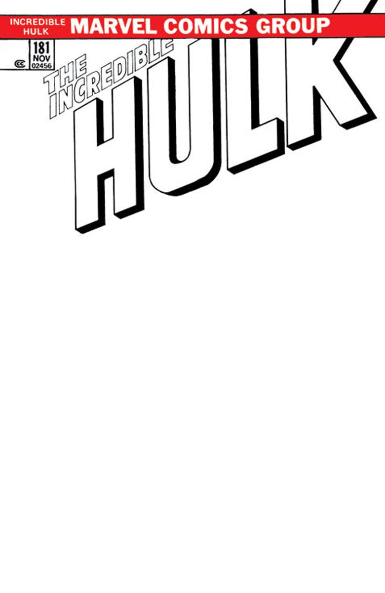 Incredible Hulk 181 Facsimile Edition [New Printing] Unknown Comics Exclusive Blank Var (09/27/2023) - DelsBricks Toys & CollectiblesCOMIC BOOK EXCLUSIVEDelsBricks Toys & CollectiblesUnknown Comic Books