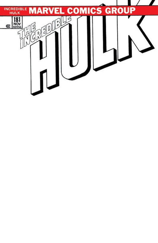 Incredible Hulk 181 Facsimile Edition [New Printing] Unknown Comics Exclusive Blank Var (09/27/2023) - DelsBricks Toys & CollectiblesCOMIC BOOK EXCLUSIVEDelsBricks Toys & CollectiblesUnknown Comic Books