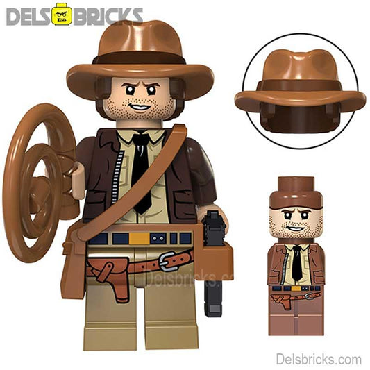 Indiana Jones Alt Design | Lego Minifigures Custom Toys - DelsBricks MinifiguresMinifiguresDelsBricks MinifiguresDelsbricks