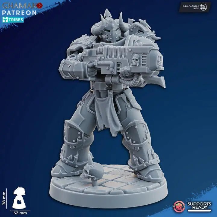 Inner Circle Brotherhood by Ghamak Sci - fi 28mm Heroic Scale Miniature, 32mm tall, 6 - 10 Units, Proxy, Grimdark, Sci - Fi, OPR Comp - DelsBricks Toys & CollectiblesResin Printed MiniatureDelsBricks Toys & CollectiblesMega Diamonds & Schwartzreiter Mini Forge