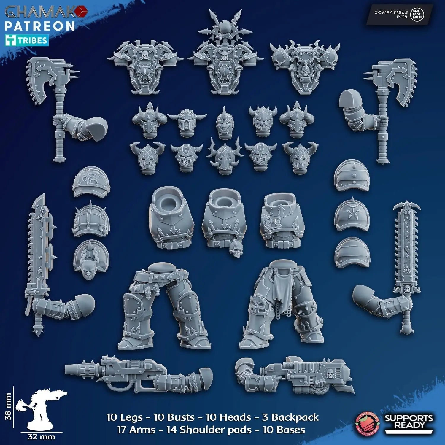 Inner Circle Brotherhood by Ghamak Sci - fi 28mm Heroic Scale Miniature, 32mm tall, 6 - 10 Units, Proxy, Grimdark, Sci - Fi, OPR Comp - DelsBricks Toys & CollectiblesResin Printed MiniatureDelsBricks Toys & CollectiblesMega Diamonds & Schwartzreiter Mini Forge