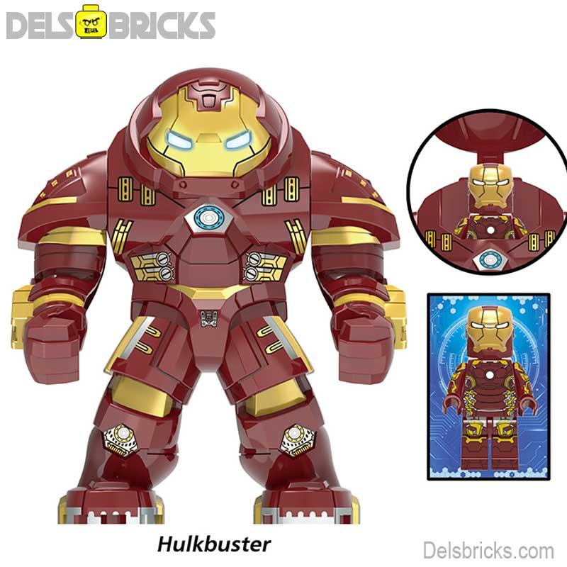 Iron Man Hulk buster Suit Big figure Lego Marvel Custom Minifigures - DelsBricks MinifiguresMinifiguresDelsBricks MinifiguresDelsbricks
