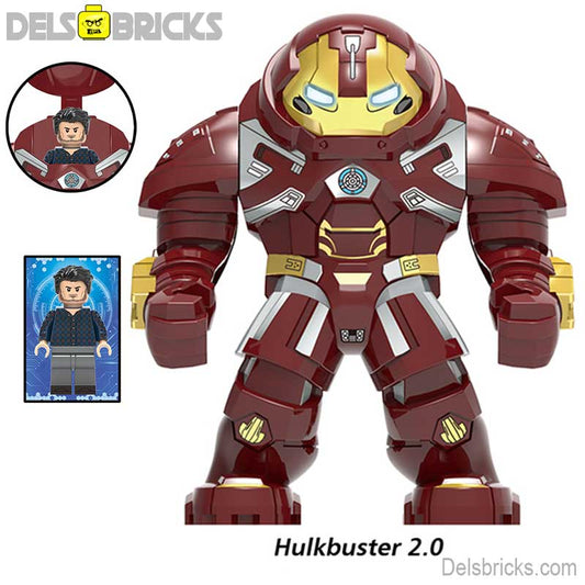 Iron Man Hulkbuster 2.0 Suit Big figure Lego Marvel Custom Minifigures 2 - DelsBricks MinifiguresMinifiguresDelsBricks MinifiguresDelsbricks