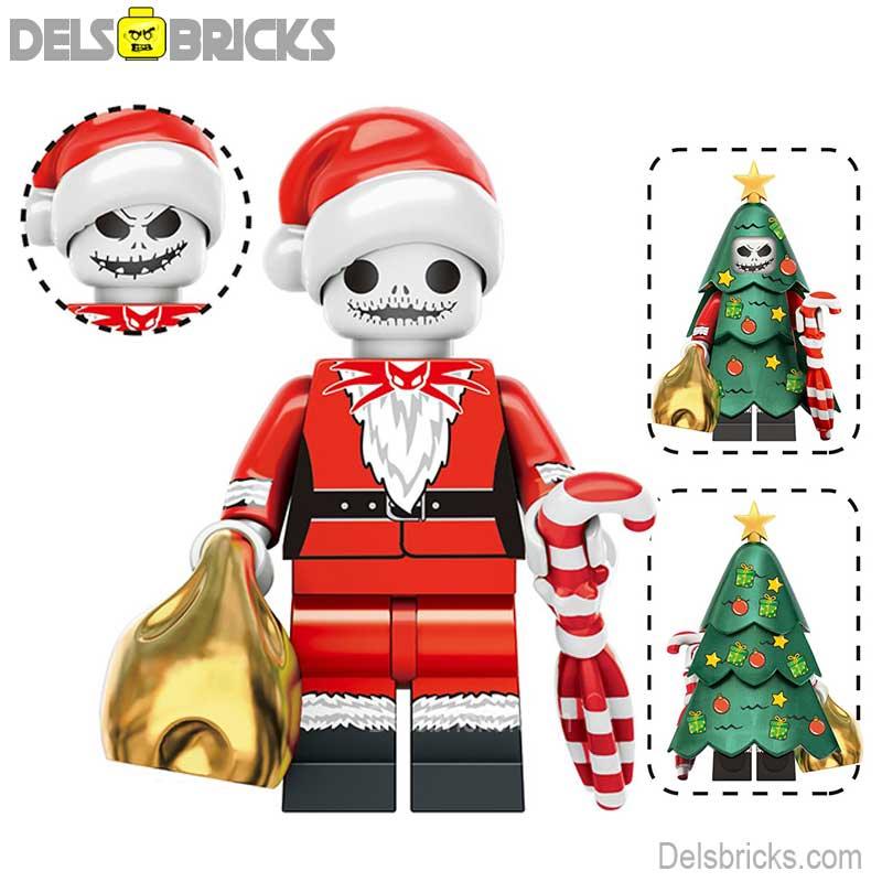 Jack Skellington Christmas Nightmare Before Christmas Lego Minifigures Custom Toys - DelsBricks MinifiguresLego Horror MinifiguresDelsBricks MinifiguresDelsbricks.com