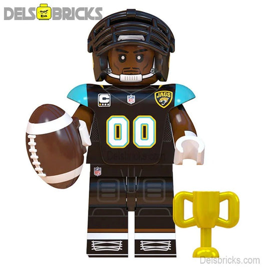Jacksonville Jaguars NFL Football Teams Lego Minifigures Custom Toys - DelsBricks MinifiguresMinifiguresDelsBricks MinifiguresDelsbricks