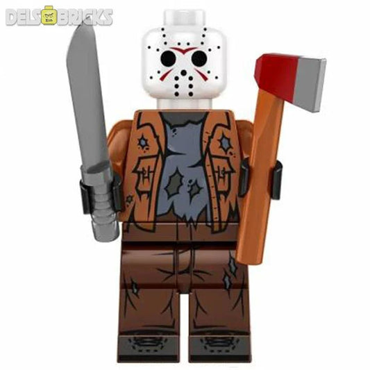 Jason Voorhees Friday The 13th - Lego Minifigures Custom Horror Toys 1 - DelsBricks MinifiguresLego Horror MinifiguresDelsBricks MinifiguresDelsbricks.com
