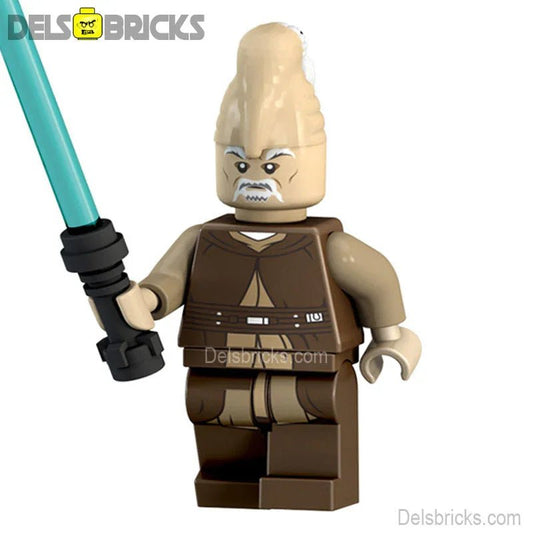 jedi master Ki Adi Mundi Lego Star Wars Minifigures Custom Toys - DelsBricks MinifiguresLego Star Wars MinifiguresDelsBricks MinifiguresDelsbricks.com