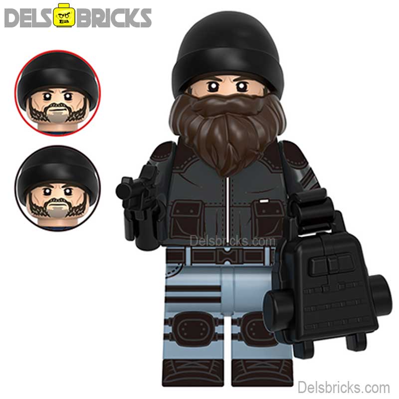 Jim Hopper Stranger Things Lego Minifigures Custom Toys - DelsBricks MinifiguresMinifiguresDelsBricks MinifiguresDelsbricks