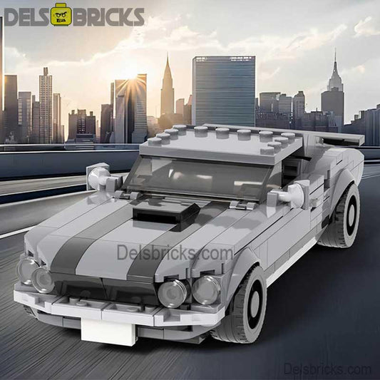 John Wick's Classic Mustang Toy car Lego Minifigures Custom Building Block Toys - DelsBricks MinifiguresMinifiguresDelsBricks MinifiguresDelsbricks