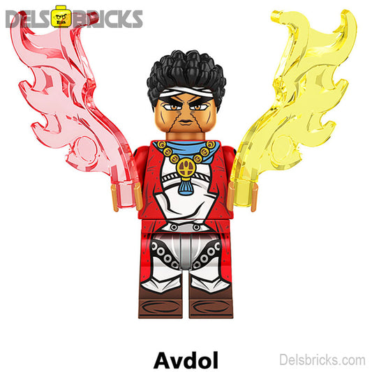Avdol Jojo's Bizarre Adventure Anime Lego Minifigures custom toys