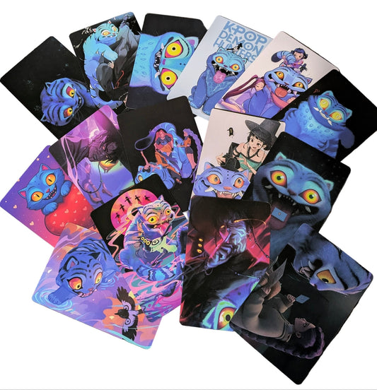 K - POP DEMON HUNTERS Collectible Card Set – Derpy Tiger Edition (55 Cards) - DelsBricks Toys & CollectiblesDelsBricks Toys & CollectiblesRalphie's Funhouse