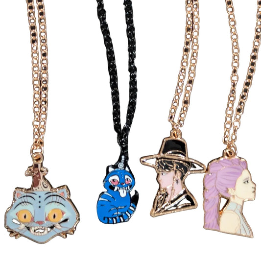 K - POP DEMON HUNTERS Enamel Pendant Necklace – Character Icon Series - DelsBricks Toys & CollectiblesDelsBricks Toys & CollectiblesRalphie's Funhouse