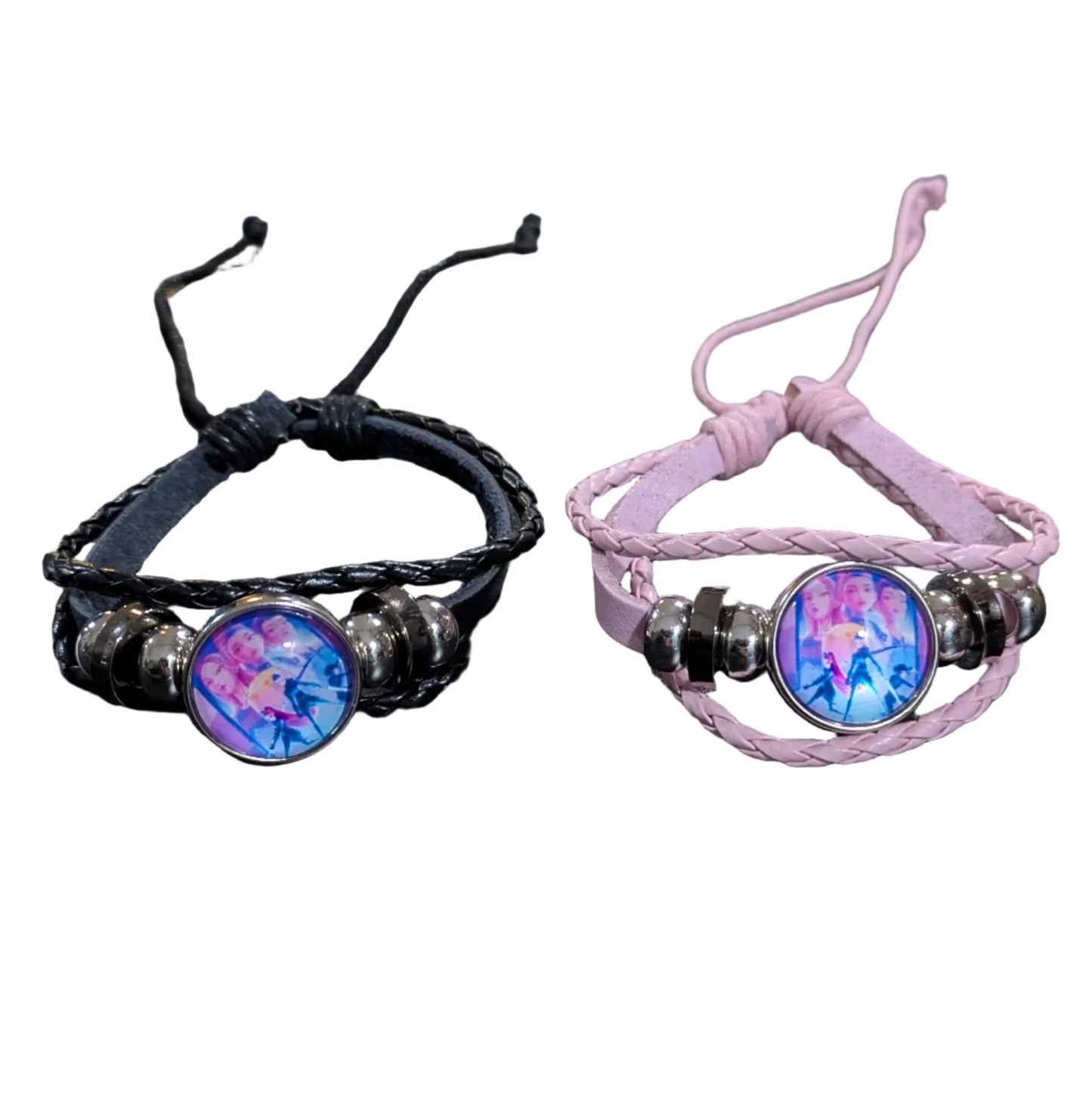 K - POP DEMON HUNTERS Leather Charm Bracelet – Fangirl Edition - DelsBricks Toys & CollectiblesDelsBricks Toys & CollectiblesRalphie's Funhouse
