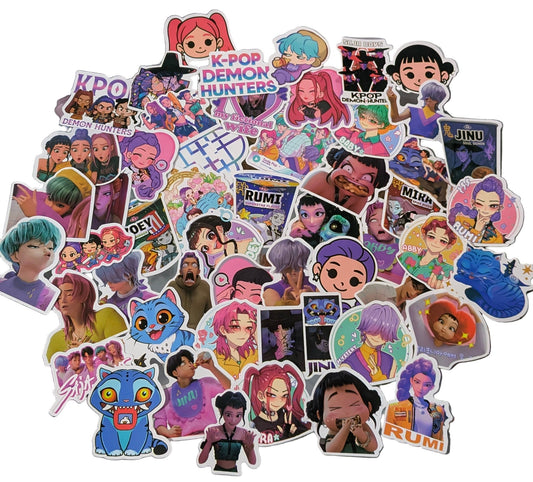 K - POP DEMON HUNTERS Sticker Pack – 50 Stickers (Character Mix) - DelsBricks Toys & CollectiblesDelsBricks Toys & CollectiblesRalphie's Funhouse
