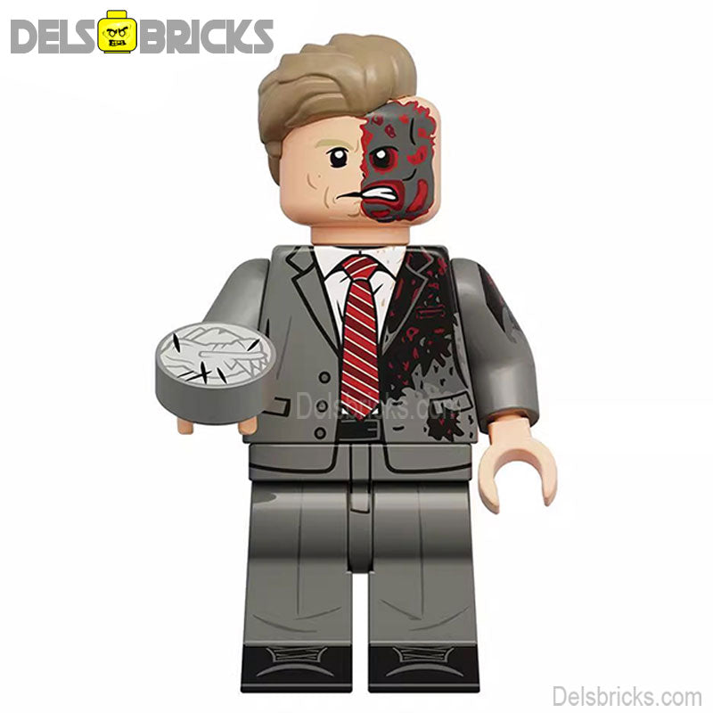 Two-Face Harvey Dent Batman The Dark Knight Lego Minifigures Custom Toys 2