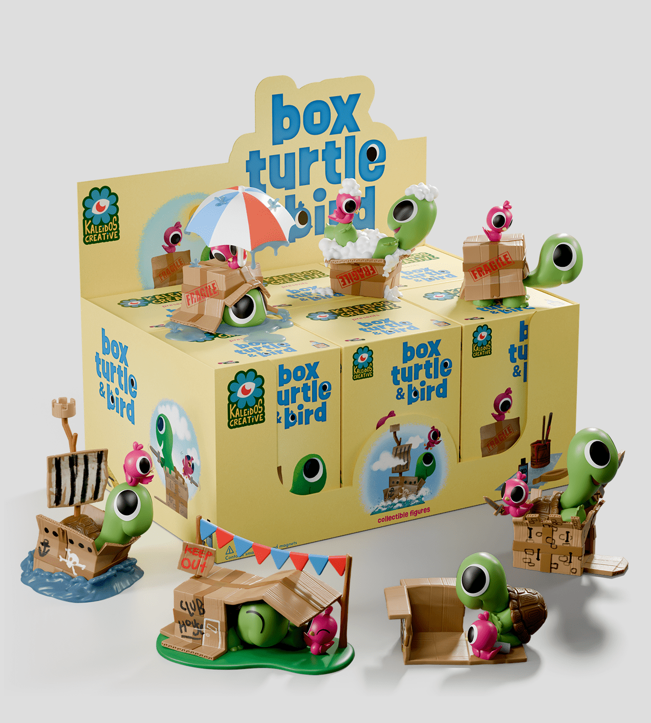 Kaleidos Creative: Box Turtle & Bird Blind Box - DelsBricks Toys & CollectiblesDelsBricks Toys & CollectiblesRalphie's Funhouse