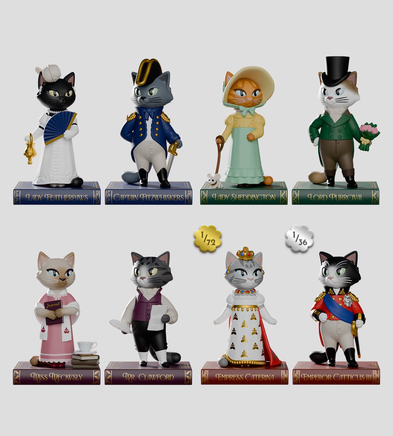 Kaleidos Creative: Regency Cats Blind Box - DelsBricks Toys & CollectiblesDelsBricks Toys & CollectiblesRalphie's Funhouse