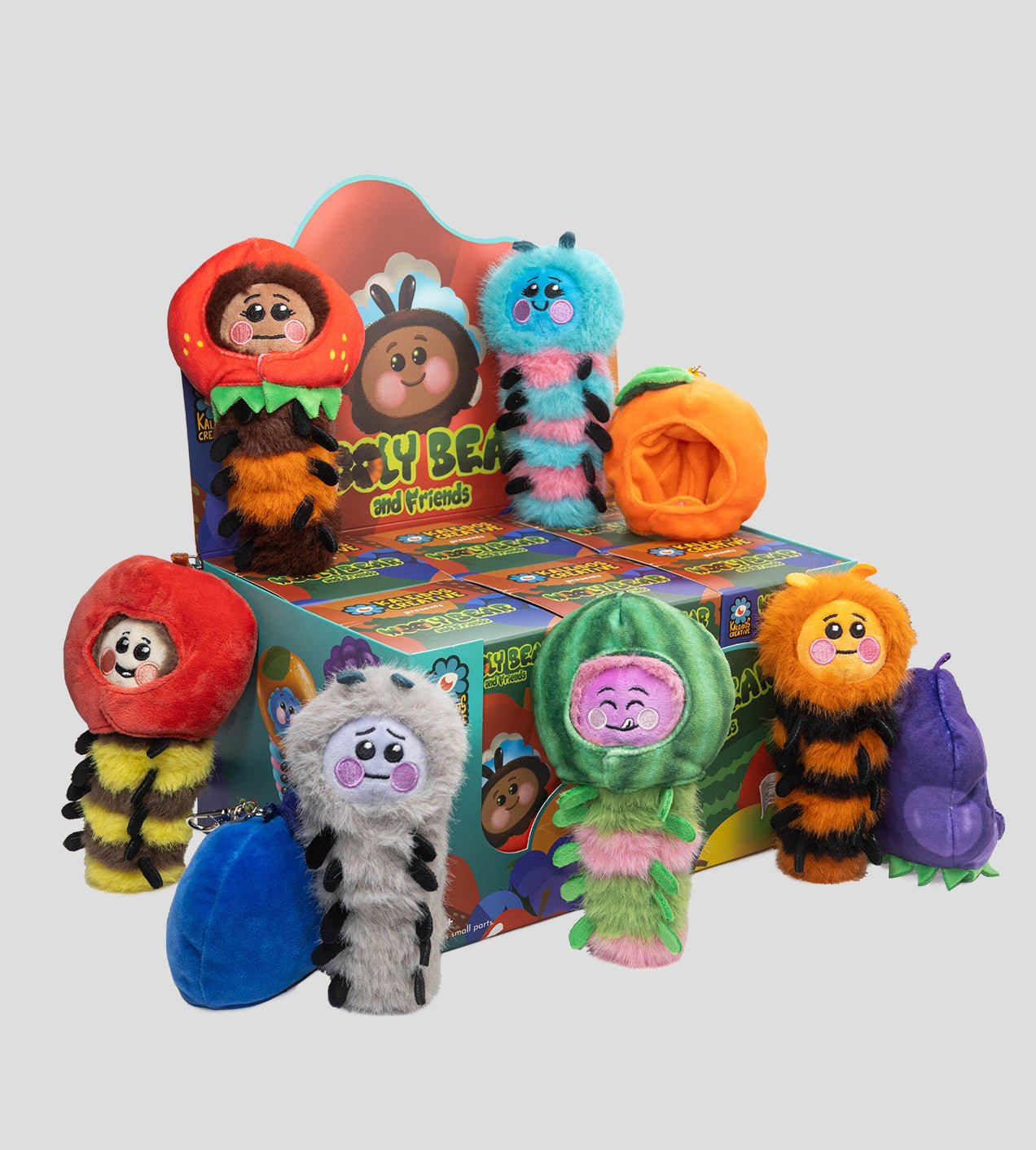 Kaleidos Creative: Wooly Bear and Friends Plush Keychain Blind Box - DelsBricks Toys & CollectiblesDelsBricks Toys & CollectiblesRalphie's Funhouse