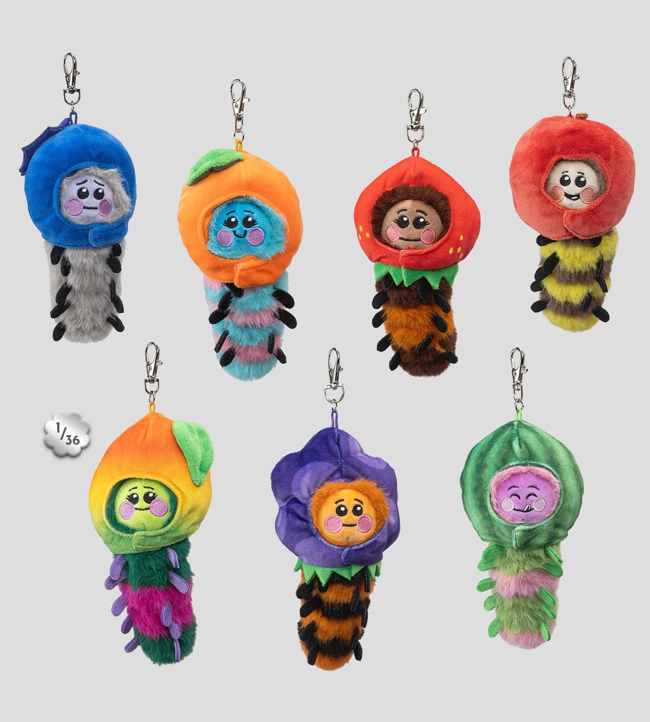 Kaleidos Creative: Wooly Bear and Friends Plush Keychain Blind Box - DelsBricks Toys & CollectiblesDelsBricks Toys & CollectiblesRalphie's Funhouse