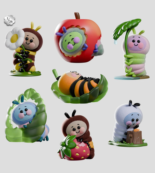 Kaleidos Creative: Wooly Bear and Friends Vinyl Blind Box - DelsBricks Toys & CollectiblesDelsBricks Toys & CollectiblesRalphie's Funhouse