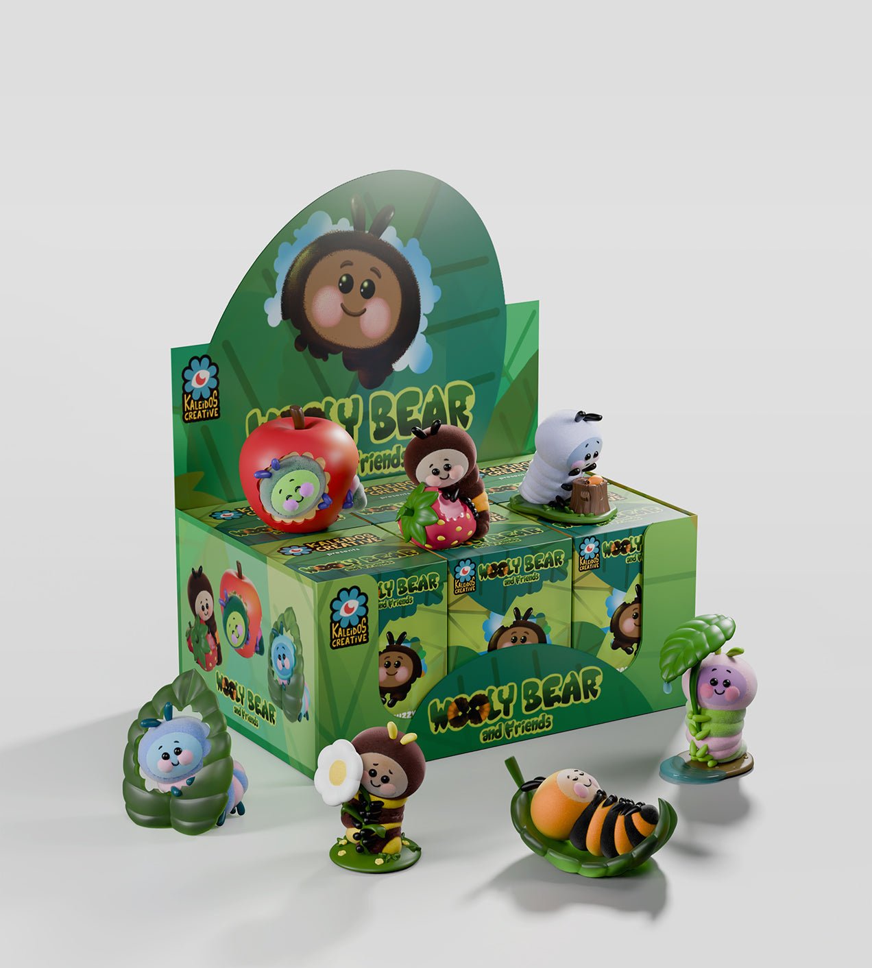 Kaleidos Creative: Wooly Bear and Friends Vinyl Blind Box - DelsBricks Toys & CollectiblesDelsBricks Toys & CollectiblesRalphie's Funhouse