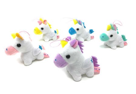 Kawaii Unicorn Plush 2.75" - Mini Animal Friends Collectible Keychain - DelsBricks Toys & CollectiblesPlushiesDelsBricks Toys & CollectiblesSuper Anime Store