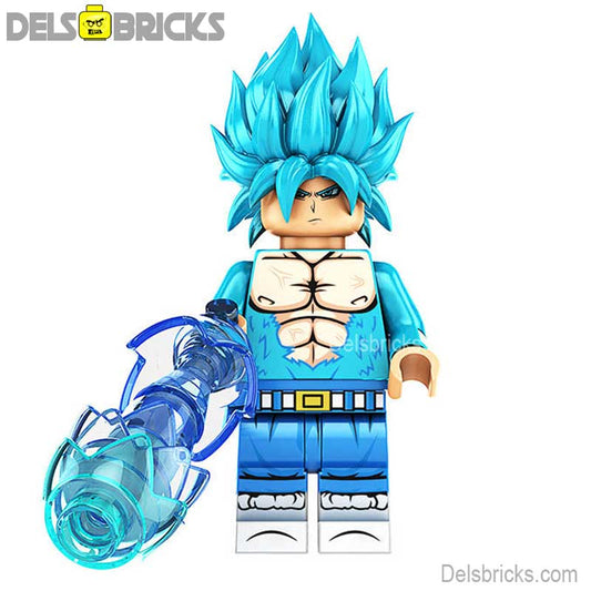 Super Vegeta 4  Blue Super Saiyan hair Dragon Ball Z