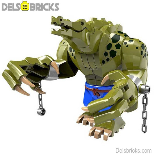 Killer Croc (Big Figure) from Batman Lego Minifigures Custom Toys - DelsBricks MinifiguresMinifiguresDelsBricks MinifiguresDelsbricks