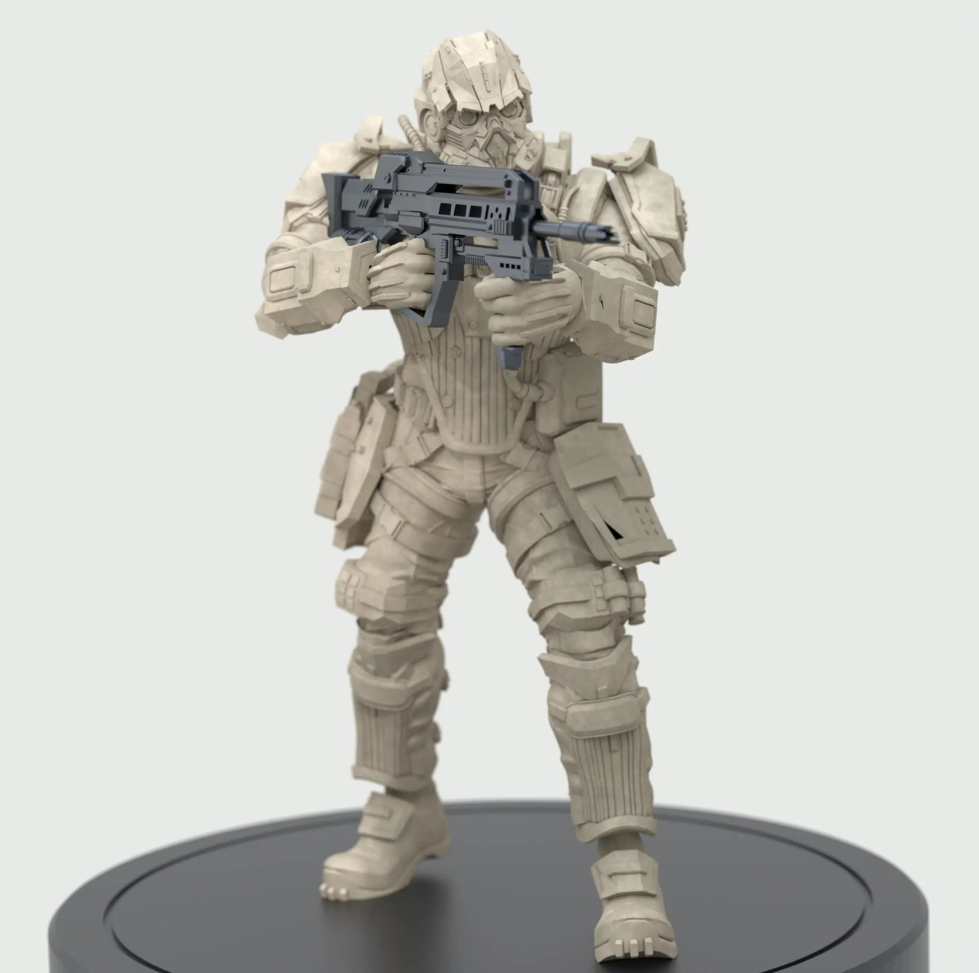 Killzone Assault Trooper by 3DArtGuy 32mm scale, 50mm or 100mm, Miniature War Gaming Figure, gaming, Space, Proxy, Fantasy, Sci - Fi, Trooper - DelsBricks Toys & CollectiblesResin Printed MiniatureDelsBricks Toys & CollectiblesMega Diamonds & Schwartzreiter Mini Forge
