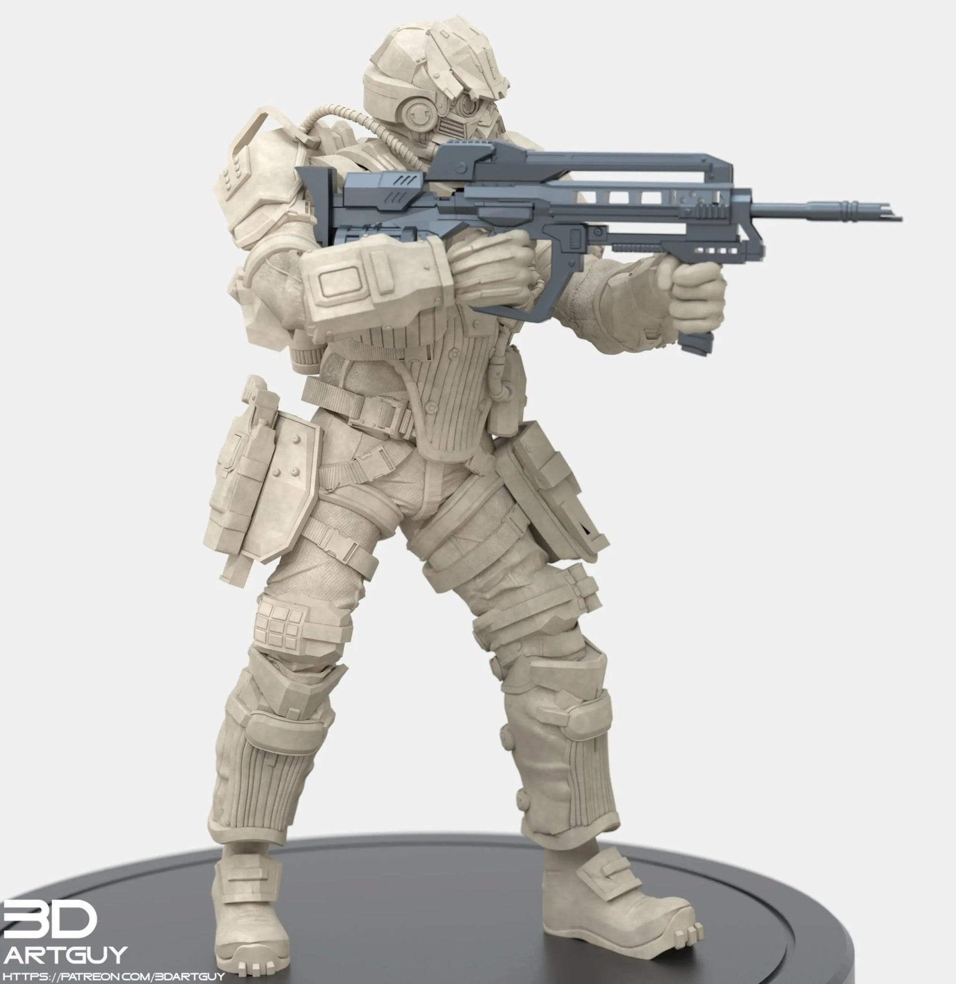 Killzone Assault Trooper by 3DArtGuy 32mm scale, 50mm or 100mm, Miniature War Gaming Figure, gaming, Space, Proxy, Fantasy, Sci - Fi, Trooper - DelsBricks Toys & CollectiblesResin Printed MiniatureDelsBricks Toys & CollectiblesMega Diamonds & Schwartzreiter Mini Forge