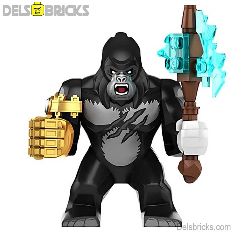 King Kong Big Size Kaiju Lego Minifigures Custom Toys - DelsBricks MinifiguresLego Horror MinifiguresDelsBricks MinifiguresDelsbricks.com